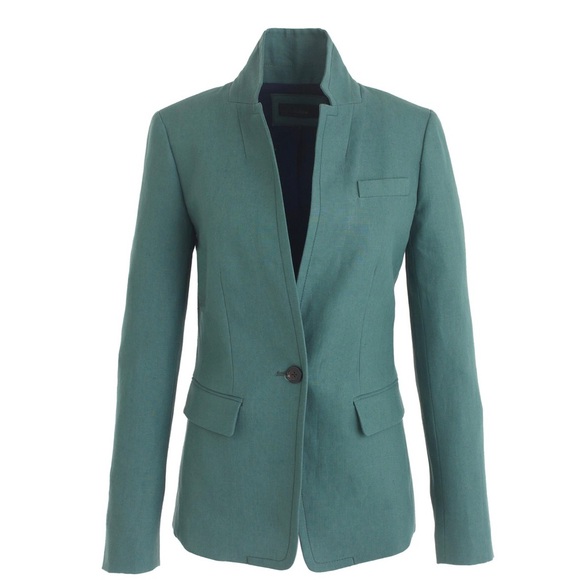 J.Crew Regent Blazer Linen. Size 2. - Picture 2 of 5